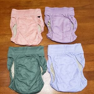 4 Pack Dog Diapers Female Washable, Reusable Diaper for Doggie, Absorbent